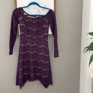 Lace long sleeve dress